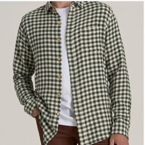 American Tall Men's Button Down Woven Overshirt  Size 2XLT